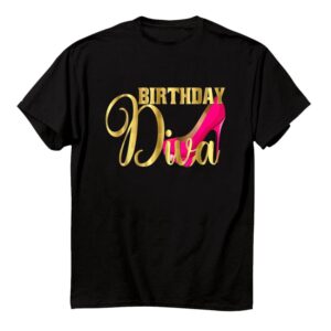 40th Birthday Diva Matching Squad0 Pink Shoe Shirt