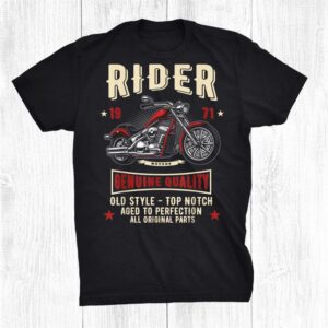 50th Birthday Man Rider Gift Funny Motorcycle Chopper Shirt