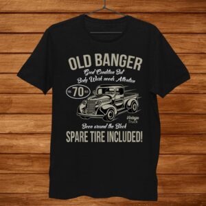 70th Birthday Shirt Vintage Old Banger0 Years Old Shirt