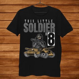 8 Years Old Boy Shirt Soldier Birthday Camouflage Shirt