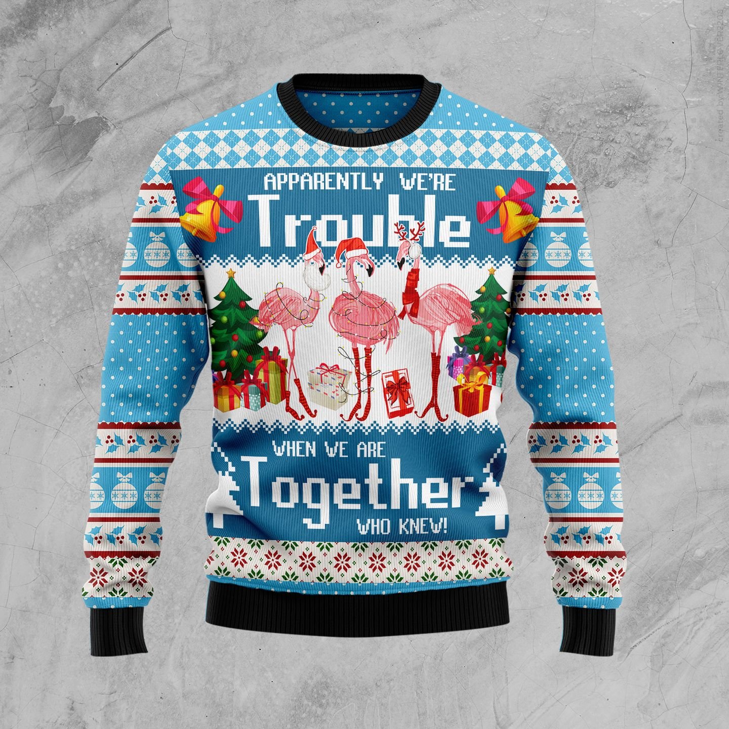 target ugly sweater flamingo