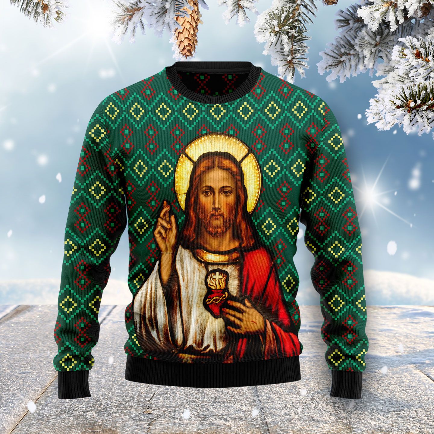 fitted knitted jumper