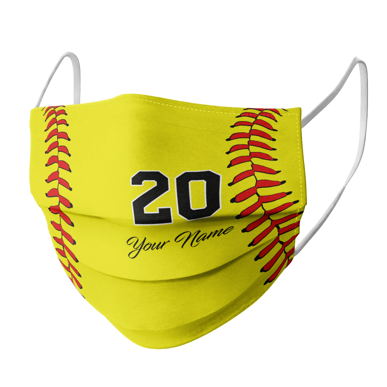 Softball Personalized Face Mask Face Mask TeeUni