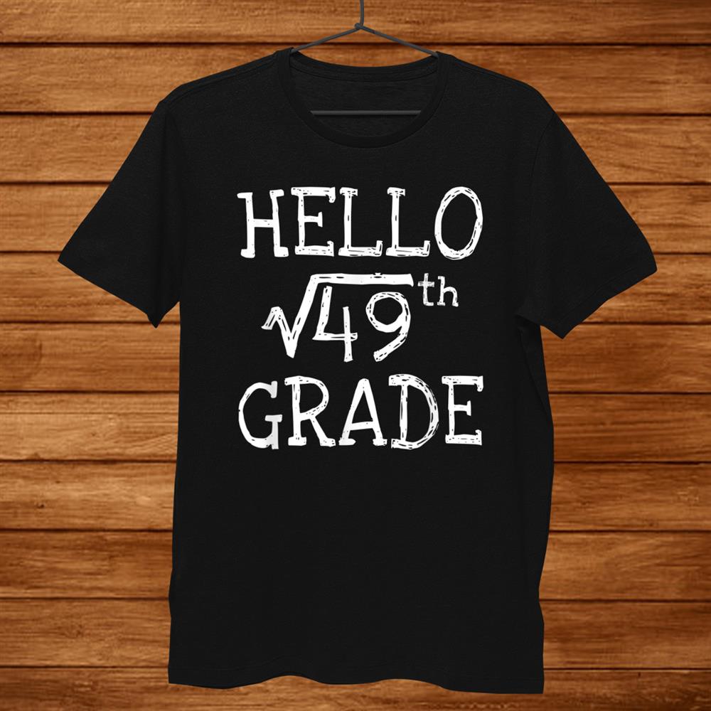 Back To Schoolth Grade Square Root Of9 Math Kids Teacher Shirt TeeUni