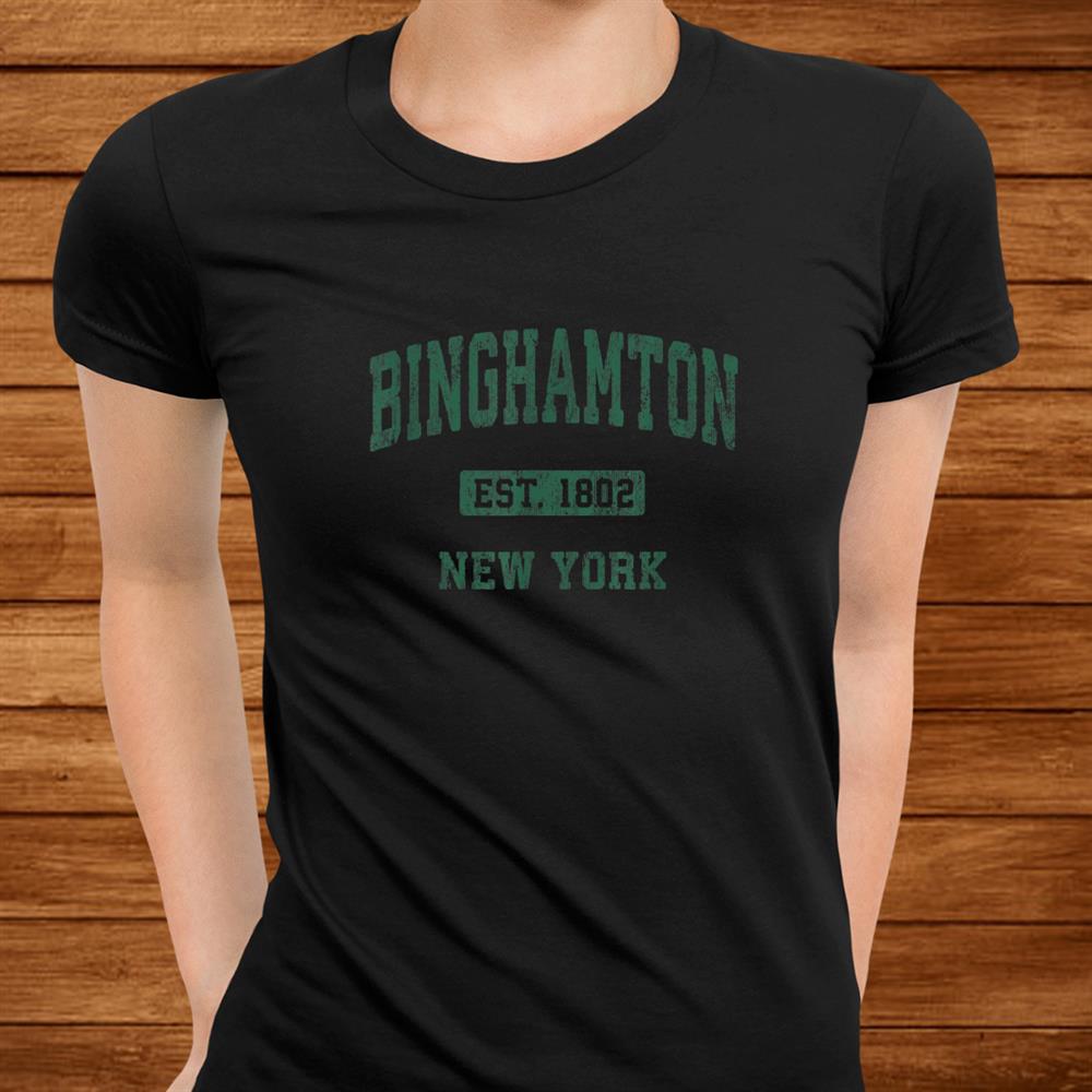 Binghamton New York Ny Vintage Athletic Sports Shirt