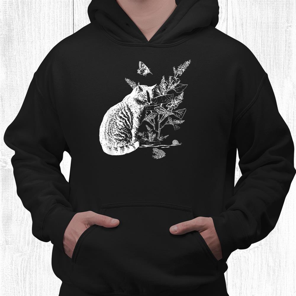 Cat Cottagecore Aesthetic For Cat Lovers Vintage Shirt