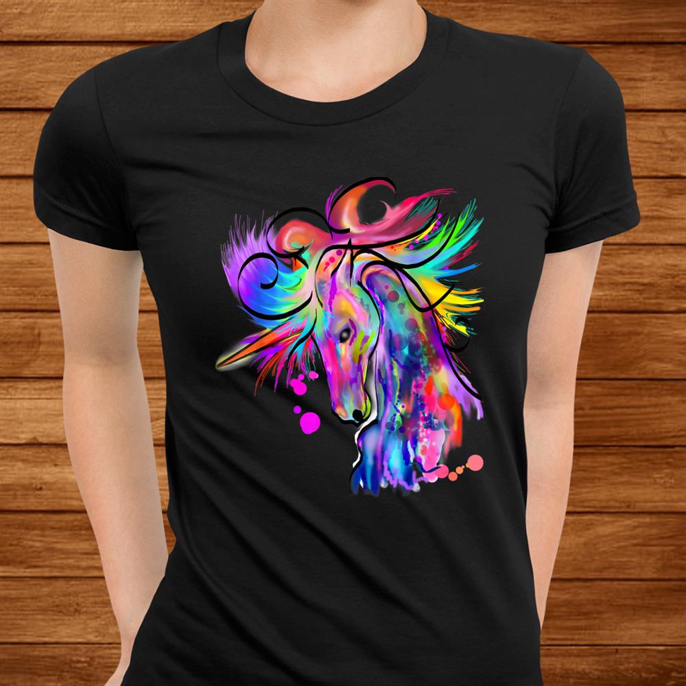Colorful Rainbow Cute Beautiful Unicorn Shirt