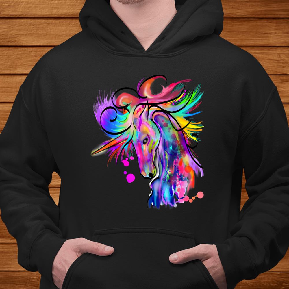 Colorful Rainbow Cute Beautiful Unicorn Shirt