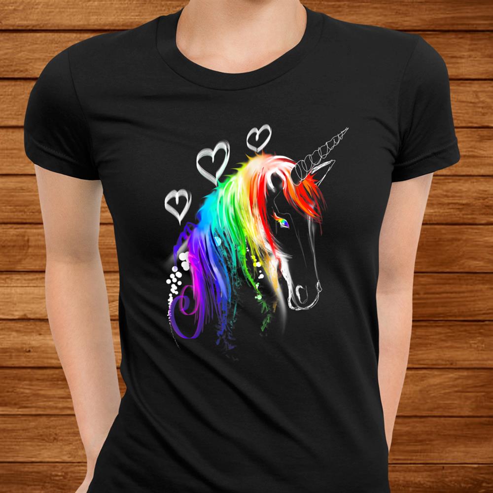 Colorful Rainbow Cute Funny Unicorn Rave Shirt