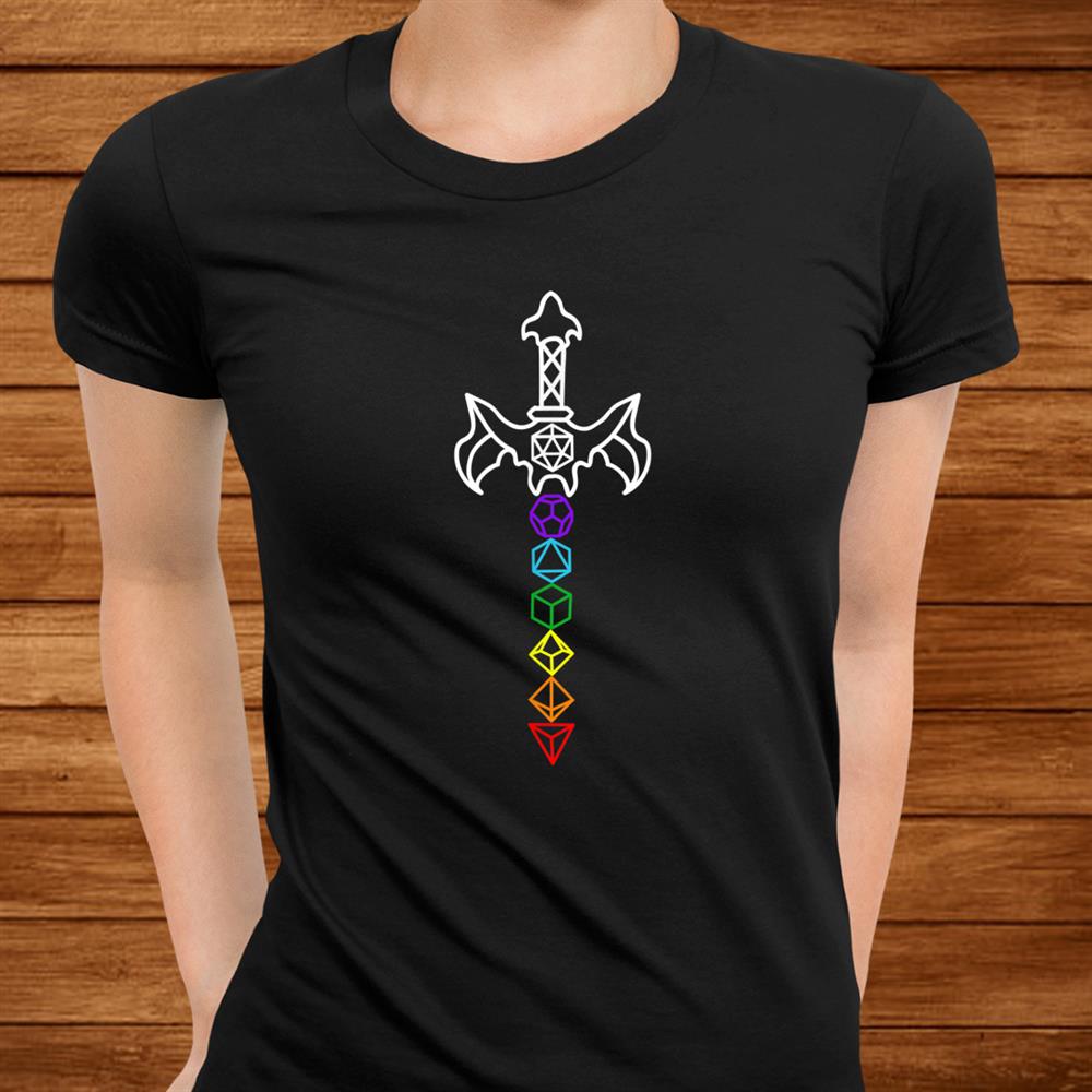 Dice Sword Gay Pride Lgbt D20 Set Rpg 