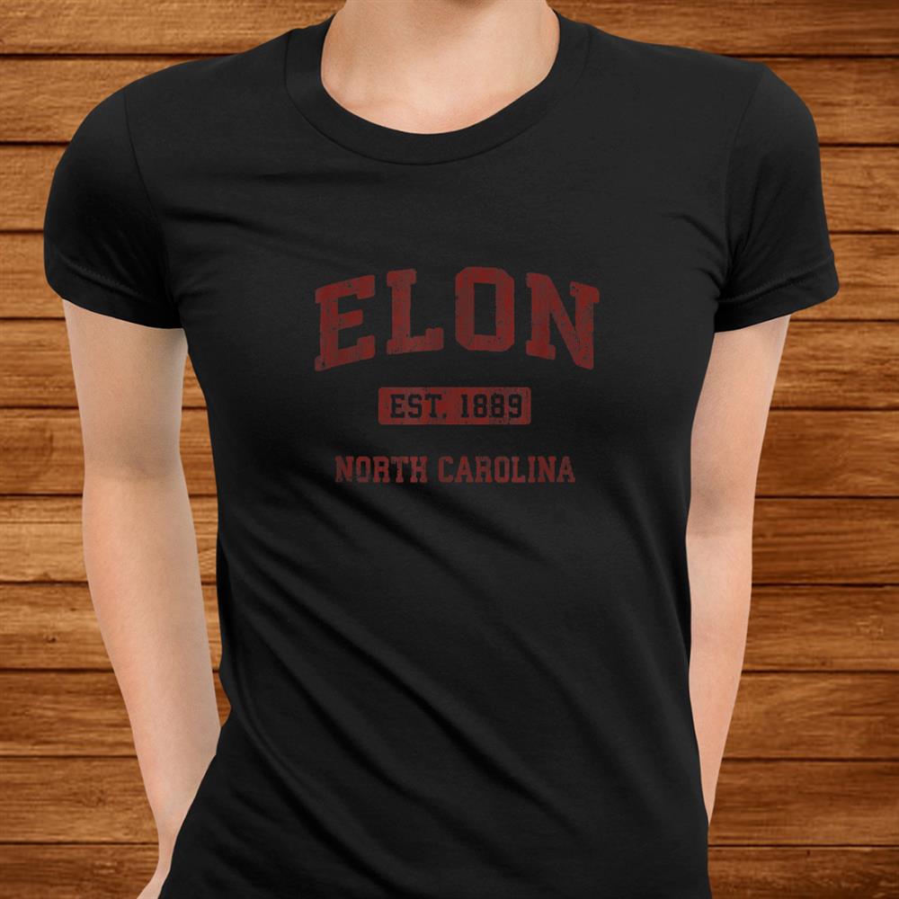 Elon North Carolina Nc Vintage Athletic Sports Shirt