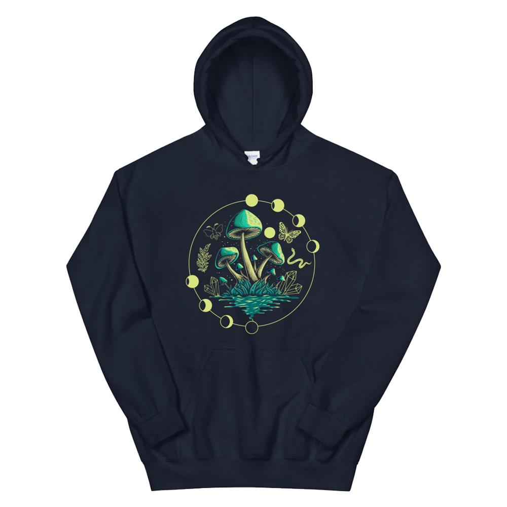 Goblincore Mushroom Aesthetic Dark Academia Cottagecore Hoodie - Image 2