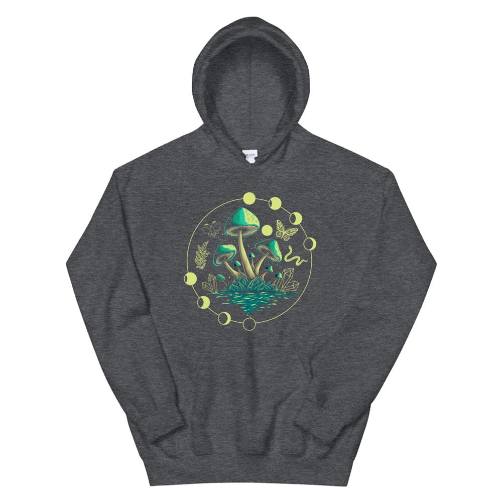 Goblincore Mushroom Aesthetic Dark Academia Cottagecore Hoodie - Image 3