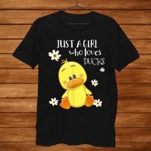 Just A Girl Who Loves Ducks Cute Duck Lover Owner Shirt