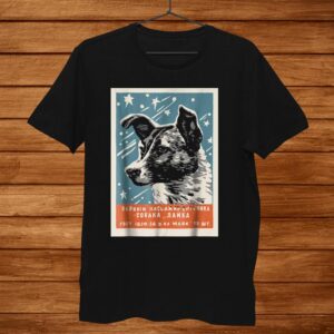 Laika Space Dog Shirt Vintage Cccp Soviet Russia Ussr Men