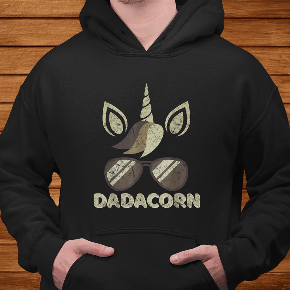 Dadacorn Unicorn Dad Sunglasses Shirt