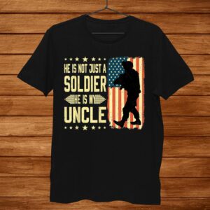 My Uncle Is A Soldier Hero Proud Army Nephew Niece Military Shirt