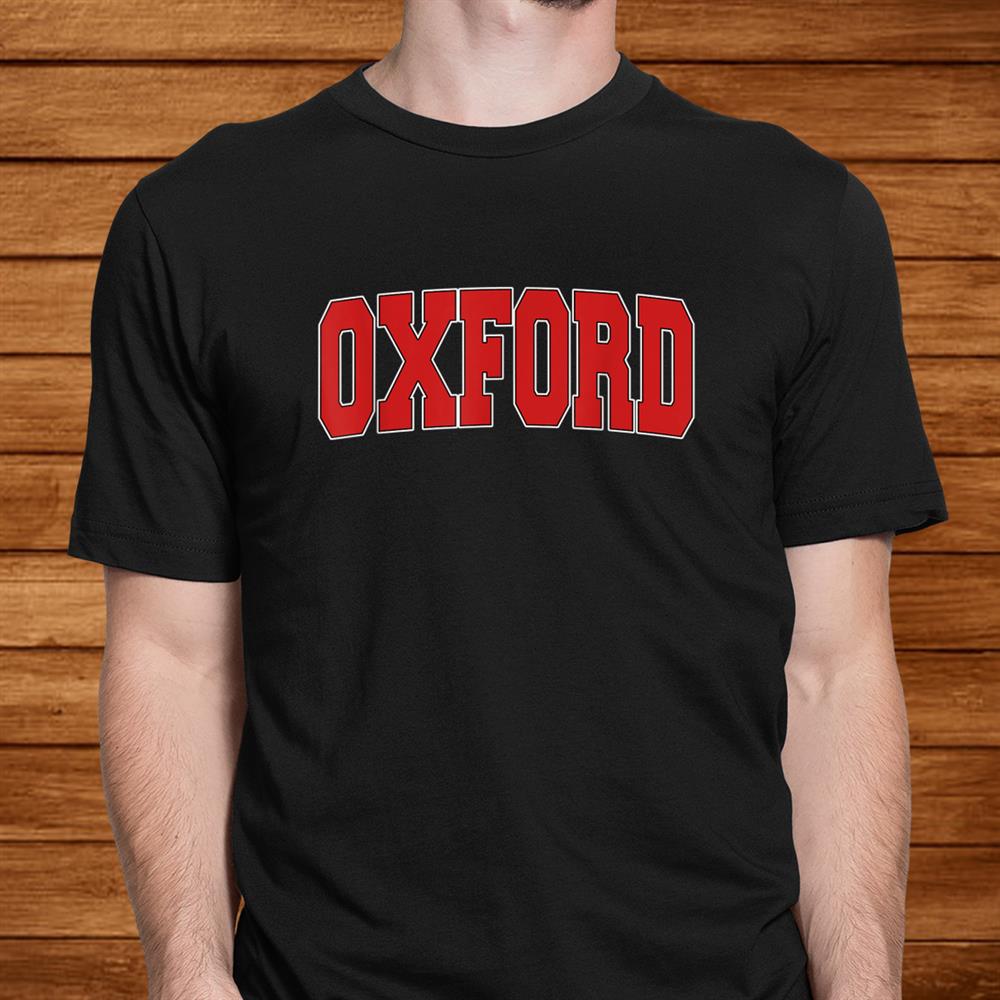 Oxford United Kingdom Varsity Style Vintage Retro Uk Sports Shirt