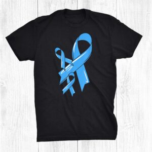 Prostate Cancer Awareness Ribbon Light Blue Fighter Chemo Shirt