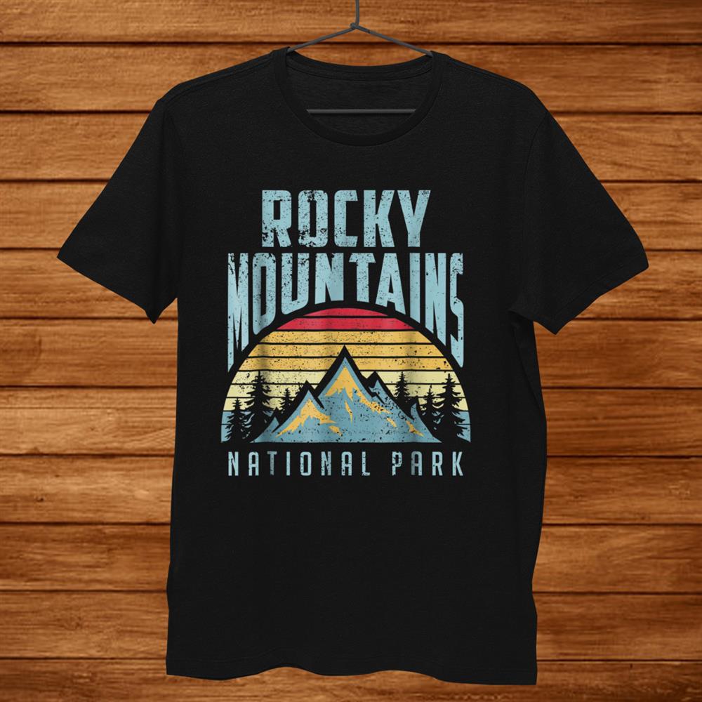 Rocky Mountains National Park Colorado Vintage Retro Shirt