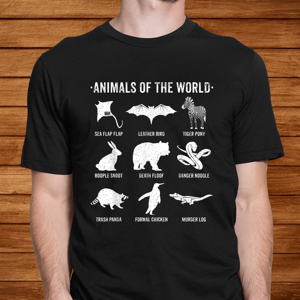 Simple Vintage Humor Funny Rare Animals Of The World Shirt