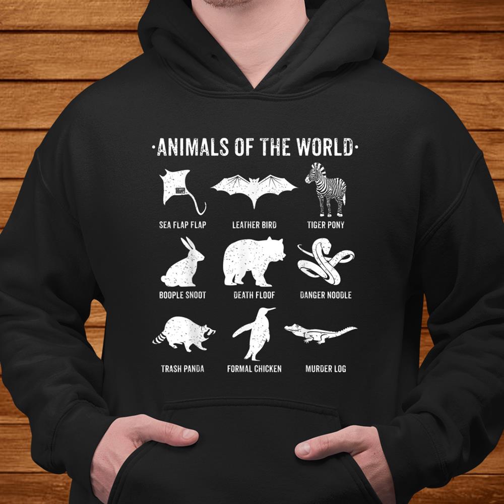 Simple Vintage Humor Funny Rare Animals Of The World Shirt
