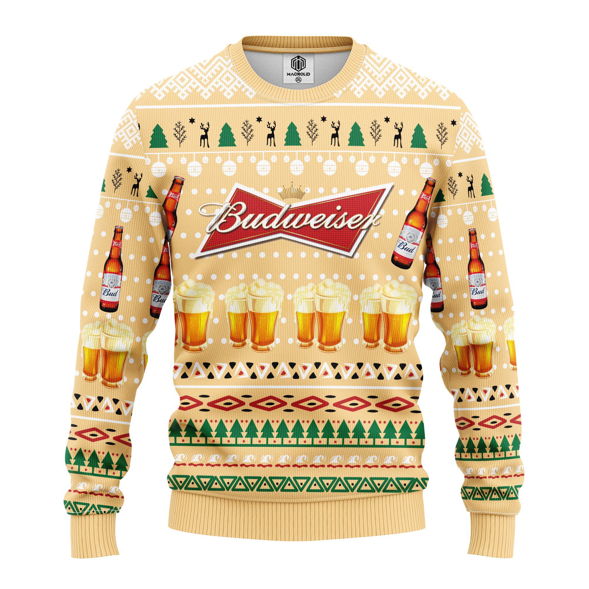 ugly sweater budweiser