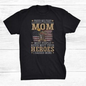 Certified Proud Soldier Military Mom Usa Flag Shirt