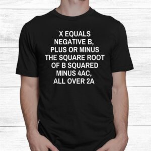 quadratic formula shirt
