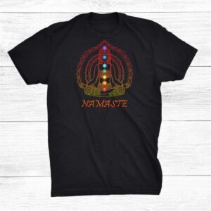 Namaste Mandala Mantra Inhale Exhale Chakra Meditations Yoga Shirt