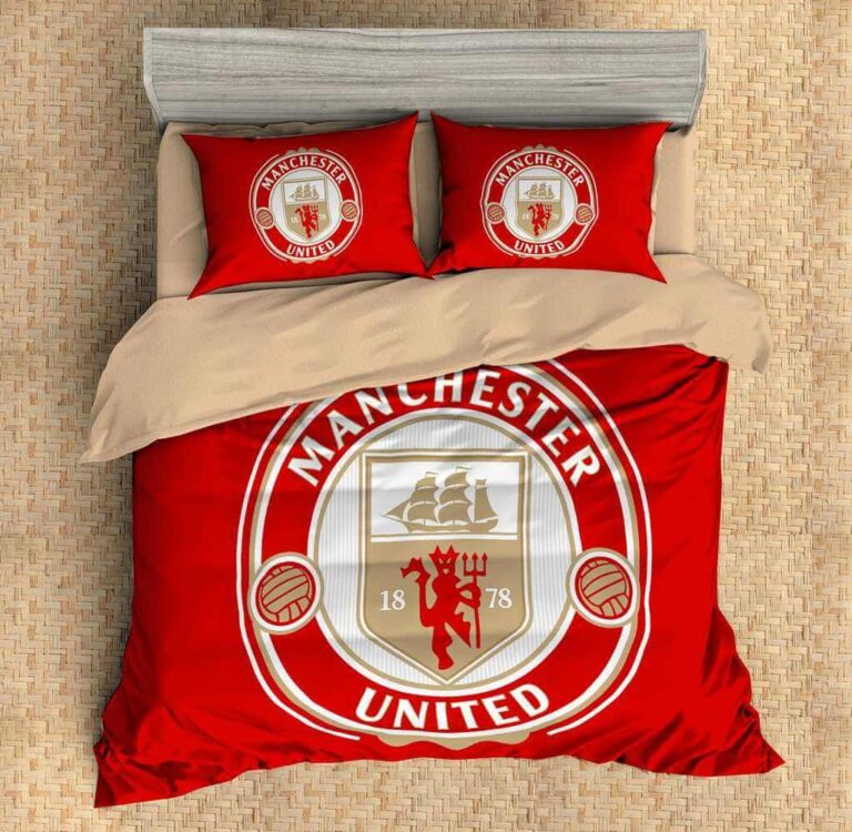 Manchester United F.c. Bedding Set Duvet Cover Set TeeUni