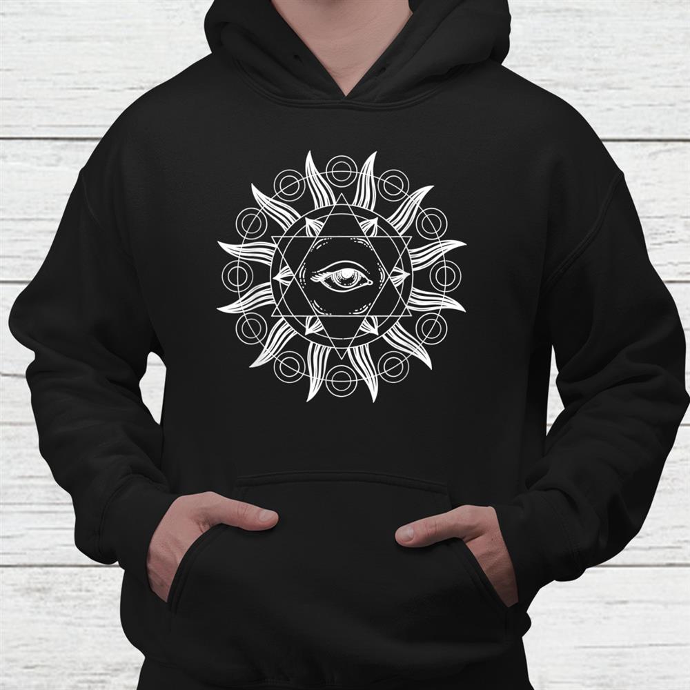 All Seeing Eye Mandala Sacred Geometry New Age Shirt