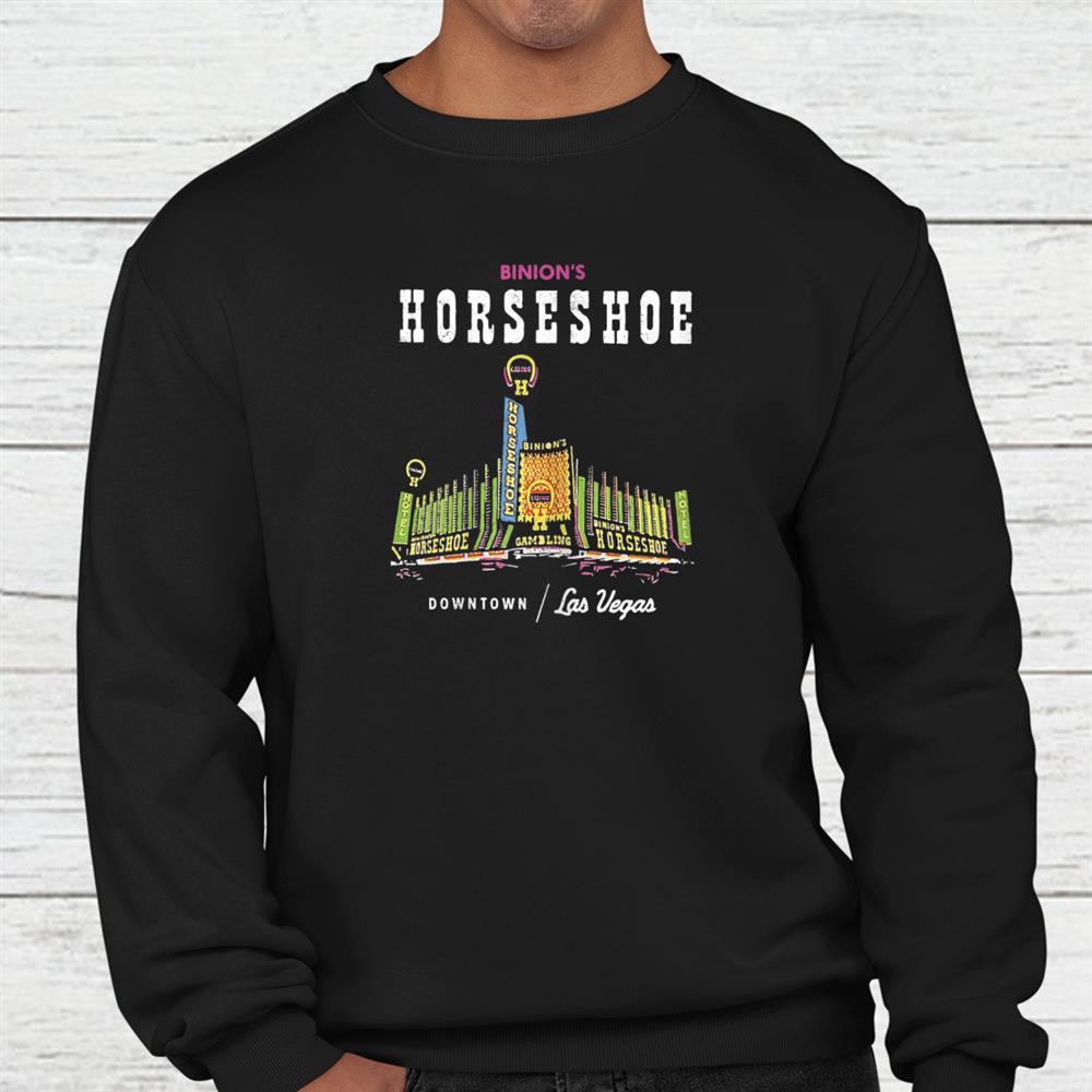 Binions Horseshoe Hotel Casino Vintage Retro Las Vegas Shirt