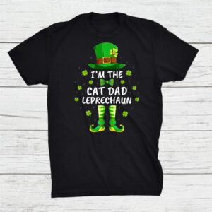 Family Matching I'm The Cat Dad Leprechaun St Patricks Day Shirt