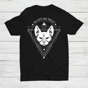 Sphinx Mom Bastet Cat Mom Geometry Cat Daddy Shirt