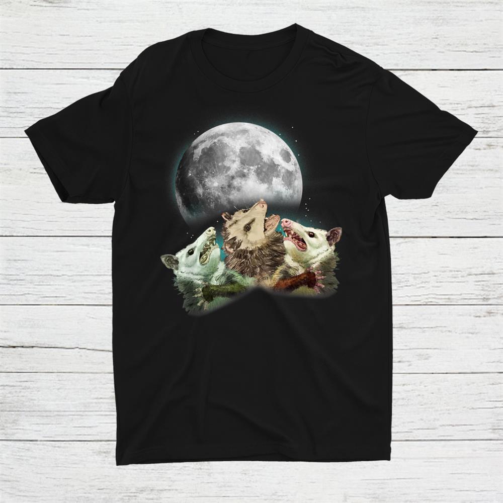 Three Opossum Moon With 3 Possums Costume Shirt - TeeUni