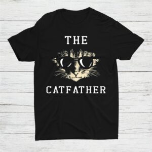 Cat Father Kitty Dad Fathers Day Meow Feline Shirt