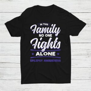 Epileptic Warrior Purple Ribbon Epilepsy Awareness Shirt