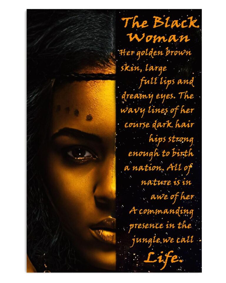 African American Afro Juneteenth Day The Black Woman Poster - Teeuni