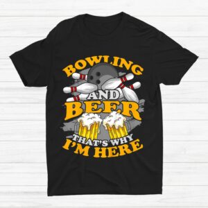 Bowling Tshirt Roll Pins Strike Bowler Shirt