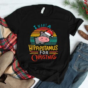 I Wanna Hippopotamus Christmas Shirt