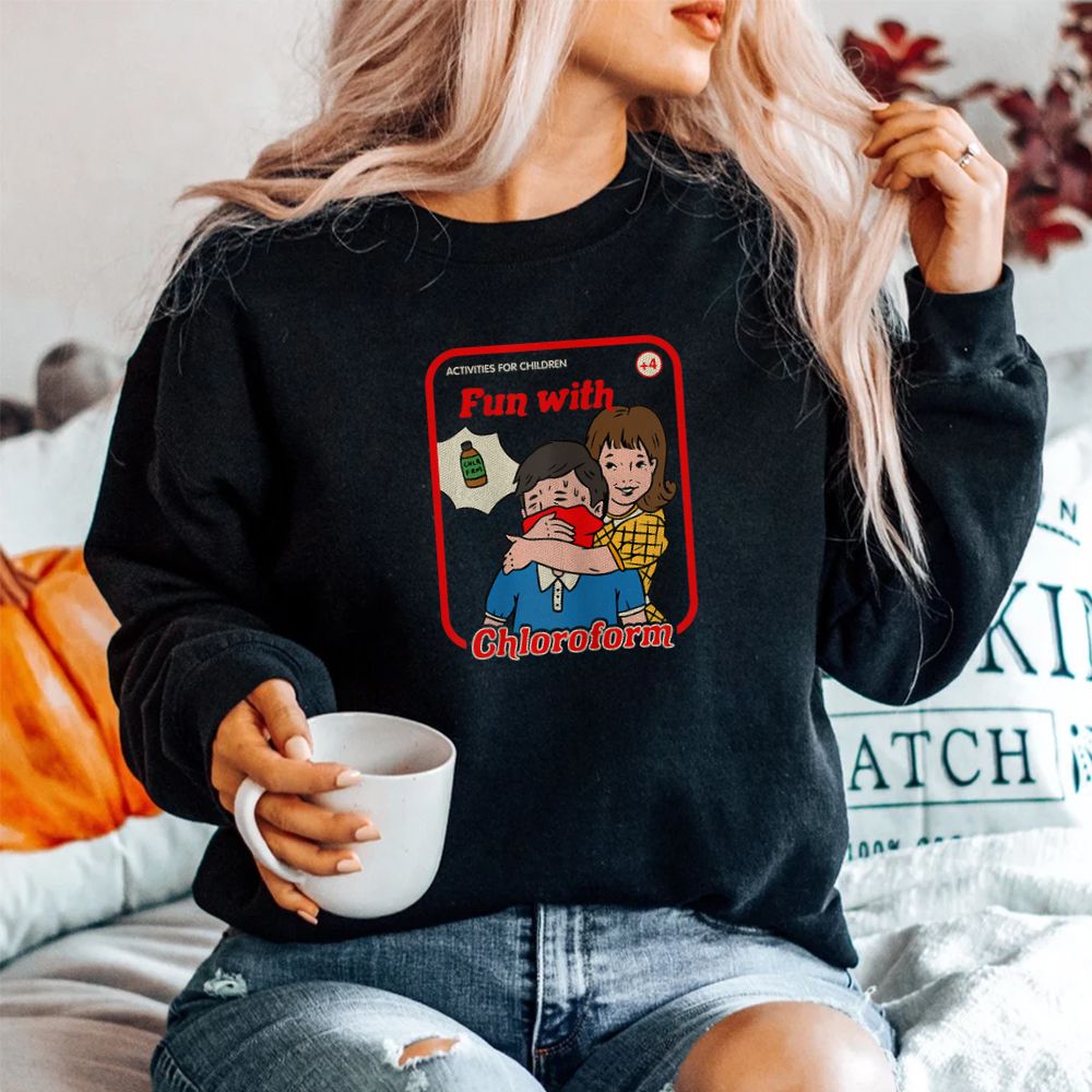 Fun With Chloroform Vintage Childgame Horror Goth Punk Shirt
