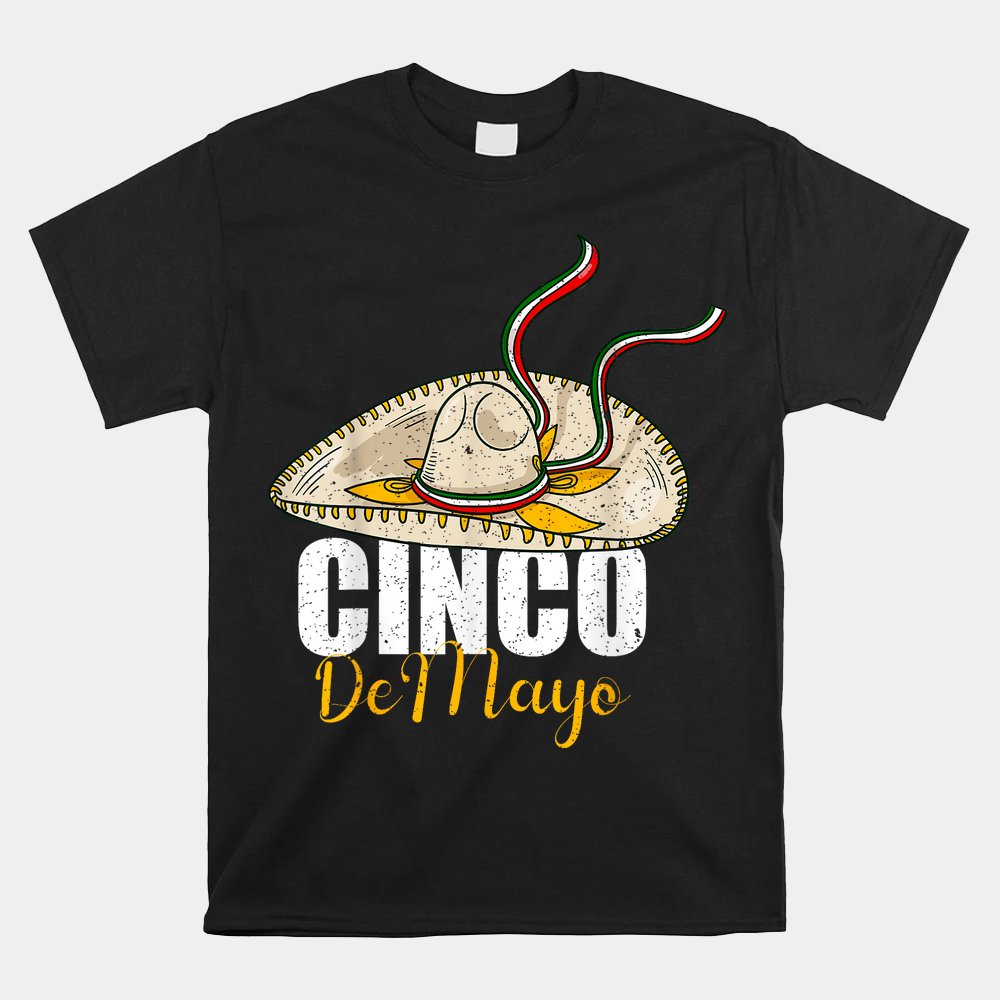 Cinco De Mayo Mexican Dress Fiesta Balloons Straw Hats Shirt