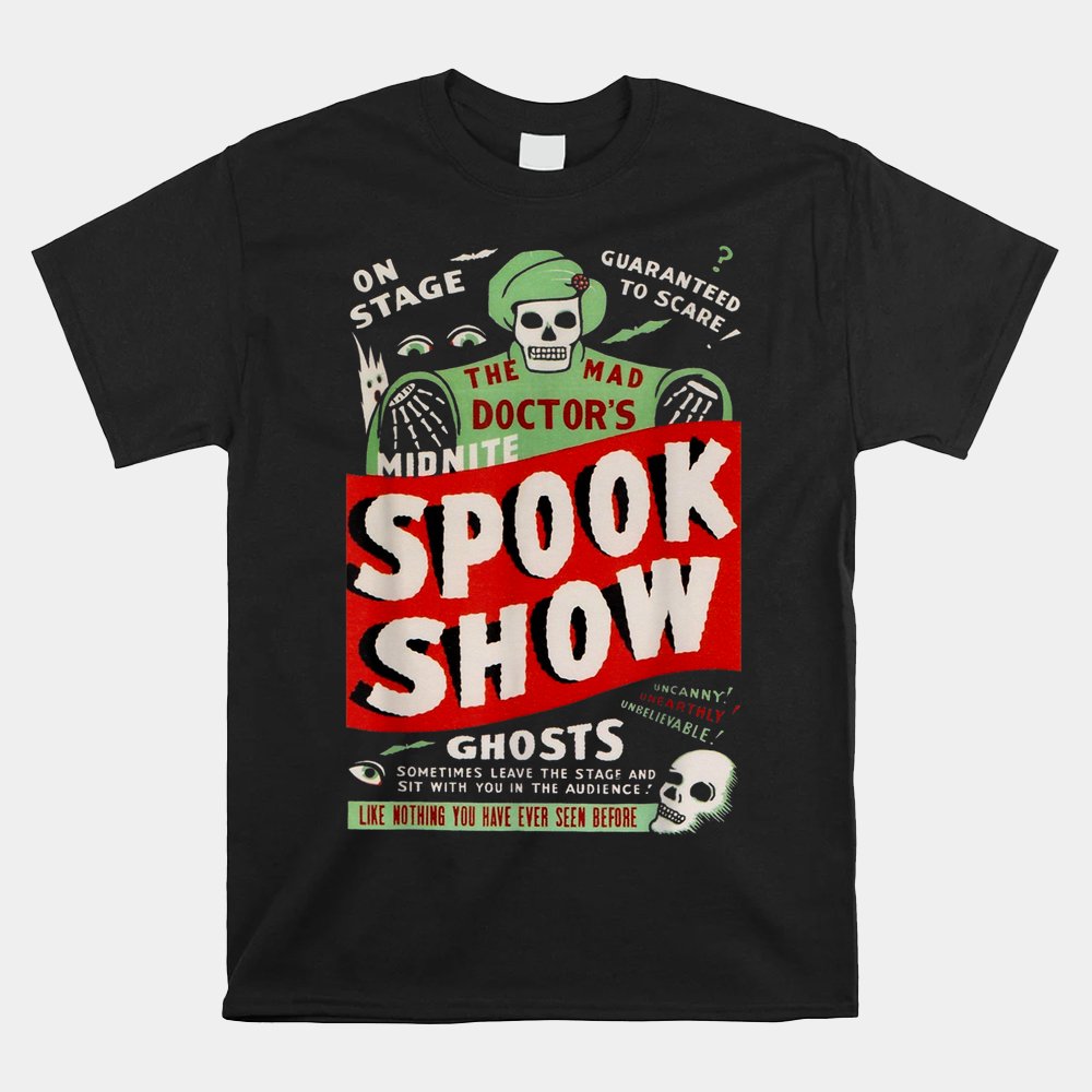 Skeleton Horror Movie Midnight Spook Show Shirt
