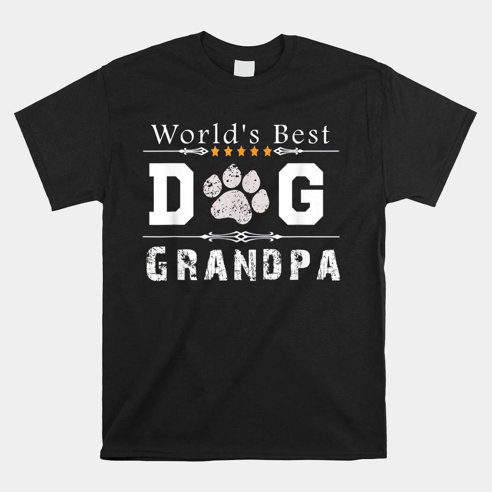 World's Best Dog Grandpa Shirt